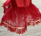 Girls Tutu Ballet Dance Costume Polka Dots Child 6 Recital Dress Red White Vtg