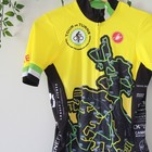 Castelli Men s Yellow   Black Full Zip Short Sleeve Cycling Jersey Size S