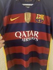 Nike Fc Barcelona 2015 2016 Home Jersey  2015 World Champions Badge  Size Medium