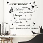 Inspirational Quote Wall Decals Peel And Stick Motivational Wall Stickers Pos   