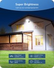 Edishine 2-pack 73w Led Flood Light  Super Bright 10000lm 5000k Outdoor Security
