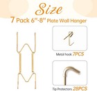 7 Pack Plate Hangers For The Wall Suitable For 6-8 Inch Plate Gift Metal Wall   