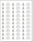 150 Christmas Tree With Star Mailing Return Address Labels Personalized