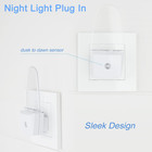 4 Pack Night Light Lamp With Dusk To Dawn Sensor  Plug In  Blue Led Night Light