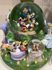 Disney Four Parks One World Monorail Musical Snow Globe Read