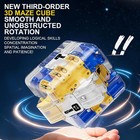 3d Rolling Ball Puzzle Cube Usa Toy Blue   Interactive Brain Educational Teaser