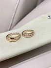 Bvlgari Small Snake And Diamonds Pair Ring