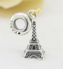 France Paris Eiffel Tower Golden Heart Pandora Charm Christmas Vocation   Travel