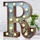 Led Marquee Light Up Letters Industrial Vintage Style Lighted Rust Letter R