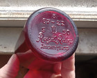 Pretty Royal Ruby Red 1950 Small Size Beer Bottle Anchor Hocking Glass