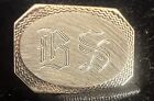 Rare-mafia-mobster-ben  bugsy  Siegel-personal Engraved  bs    14k Gold Cufflinks