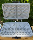 New Nos Vtg Ge Universal Grill Waffle Maker  15 Reversible Nonstick Plate Chrome