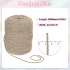 Natural Macrame Cord 3mm X 328 Yards 4 Strand Twisted Cotton Macrame