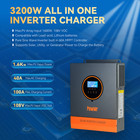 3200w 24v Solar Hybrid Inverter Off Grid 110v 120vac 60a Mppt Charger Controller