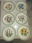 Portmeirion Botanic Garden Set Of 6 Assorted Dinner  Plates