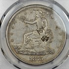 1875 S Trade Silver Dollar  1 Pcgs Xf45 Chopmarked Circulated Nice Type  k455