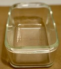Vtg Pyrex 213 Clear Glass Loaf  Bread Baking Pan Dish 1 5 Qt 8 25    X 4 5    X 2 5   