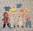 Vintage Peter And Pam Paper Dolls With Clothing Free Us Shipping 