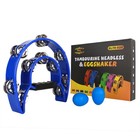 Glory Double Row Tambourine  Half Moon Double Row Metal Jingles Hand Held Ins   