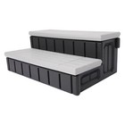 Black grey Universal 2 Slip-resistant 36   Spa hot Tub Step Outdoor With Storage