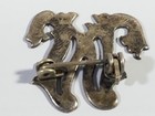 Vintage Ad V Sterling Silver Brooch Pin Antique Art Deco Art Jewelry W Or M