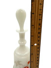 Antique Victorian Opaque Bristol Glass Perfume Bottle Decanter Hand Painted