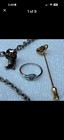 Vintage Disney  Lot  101dalmatians Walt Disney Prod  925 Sterling Mickey Ring