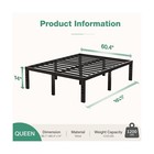 Novilla Queen Bed Frame  14 Inch Metal Platform Bed Frame Queen Size With Sto   