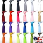 New Men s Dress Tie Solid Color Classic Neck Tie Necktie Wedding  Formal Usa