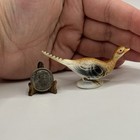 Vintage Mcm Bone China Pheasant Bird Figurine Trinket Collectible Animal