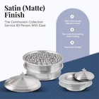 Communion Ware 2 Holy Wine Serving Trays With A Lid   2 Stacking Bread Plates   