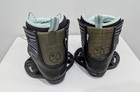 Hyperlite Jinx Jr Wakeboard Bindings Size K12-2 Green With Fasteners