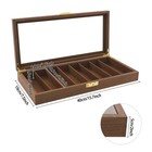 Knife Display Case 8 Slot Knife Storage Box Vintage Knife Organizer Case W  Key