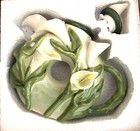Calla Lily Ceramic Teapot By Blue Sky Clayworks Ceramic 9x10    Heather Goldminc