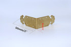10pcs Chinese Antique Copper Edge  Table Guards Right Angle Wooden Jewelry Box P