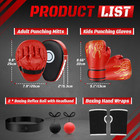 4-in-1 Boxing Gloves And Punching Mitts Set For Boys   Girls  Kids Boxing Gloves