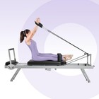 450lbs Foldable Pilates Reformer Machine Wider Adjustable With Springs Home