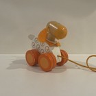 Vintage Rare Sevi Pull Along Sheep Toy Baby Einstein