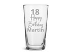 Personalised Engraved Pint Glass Custom Beer Glasses Gift For Him Birthday Mug