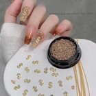 Dollar Nail Charm Red Rhinestone 3d Nail Art Decoration Chain Design