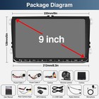 For Vw Volkswagen Jetta Passat Carplay 9  Android 13 Car Stereo Radio Gps Camera