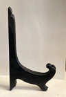 Black Wooden Plate Display Easel Stand 9  Tall 8  Wide Fully Opened
