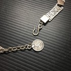 Vintage Islamic Kalkan Statement Necklace D  W  Ottoman Empire Silver Coin 21 l