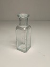 Antique Whitall Tatum Company Mini Aqua Glass Bottle 2 Inch Apothecary