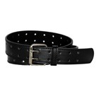 Double Prong 2 row Leather Dress Belt For Men  2190  - 4 Colors