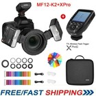 Godox Mf12-k2 Macro Flash Speedlight 2 4g Wireless    Xpro-c Trigger For Canon