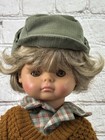 Gtc German Toys   Crafts Boy Doll 16     135 Vinyl Cloth Vintage Germany