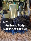 Bath   Body Works Men s After Dark Toiletries Set W  Wash  Spray  Cream  Socks