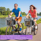 Expandable Dog Bike Basket With Secure Mounting Bracket  Multi-functional Foldab