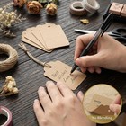 150pcs Kraft Paper Gift Tags With Strings Brown Blank Tags Hanging Labels For Gi